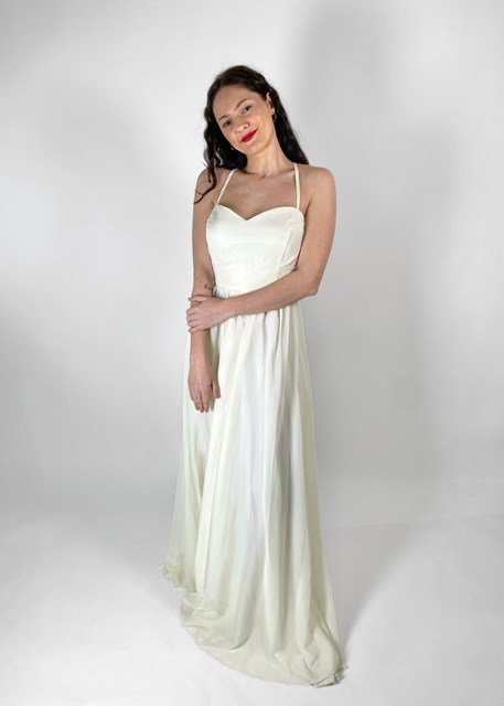 Simple Creamy Dress For Fairy