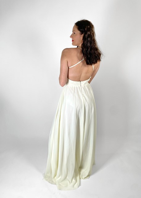 Simple Creamy Dress For Fairy