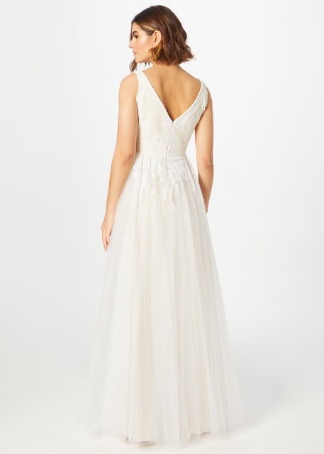 Creamy White Lace Wedding Dress