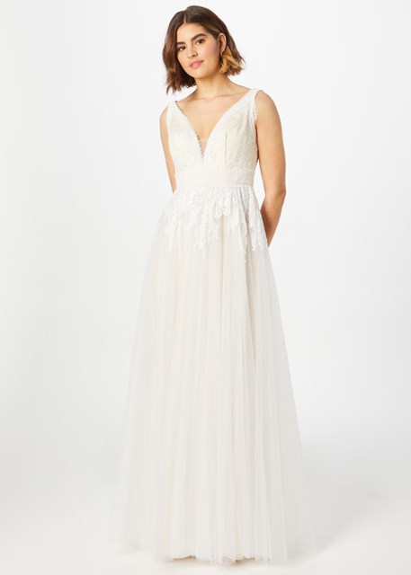 Creamy White Lace Wedding Dress