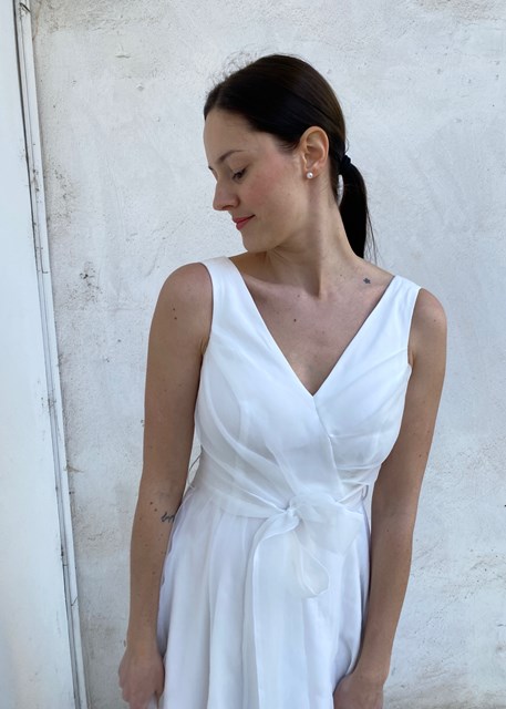 Bow Belt Wedding Dress