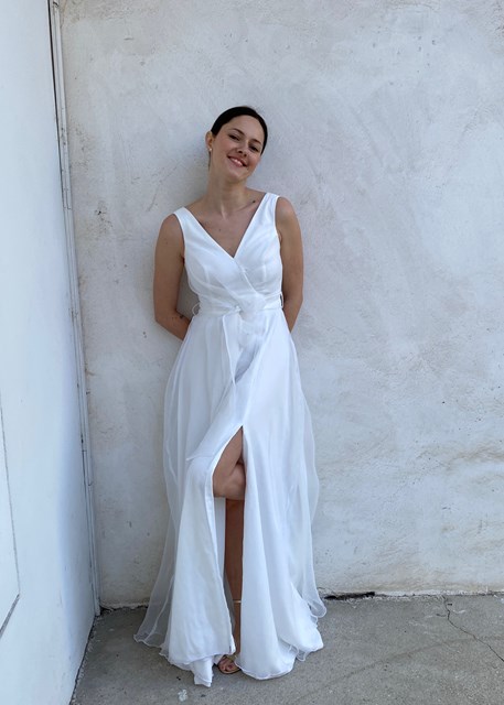 Bow Belt Wedding Dress